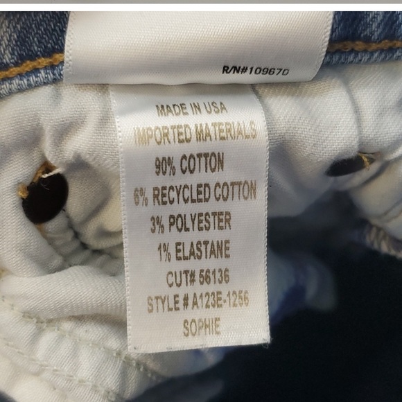 Agolde Sophie Skinny Ankle Jeans Ripped Knee Light
Wash Mid Rise Womens 25 - Picture 8 of 9